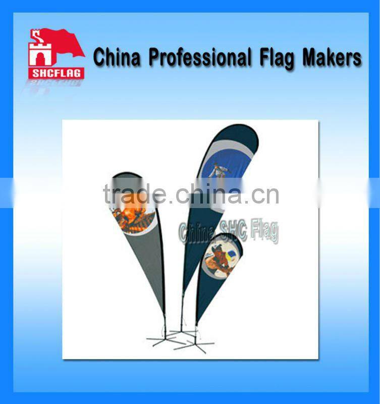 6 shapes and 3 sizes promotional wholesale feather flags