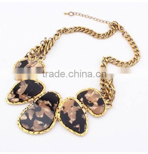 Multicolor Stones Choker Collar Vintage Pendant Statement Necklace Women Necklaces & Pendants Fashion Necklaces for Women 2014