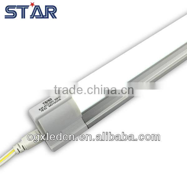 2ft/600mm 9w Straight Integrative All In One LED T8 Tube Light