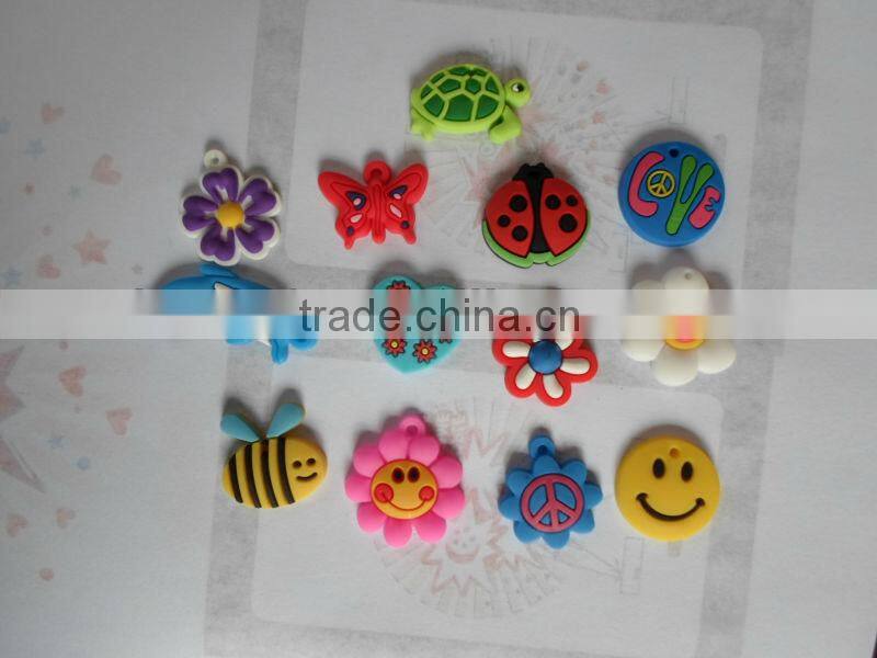 Cute Colorful Loom Charms Bands Rubber Pendant Bracelet Making DIY Crafts