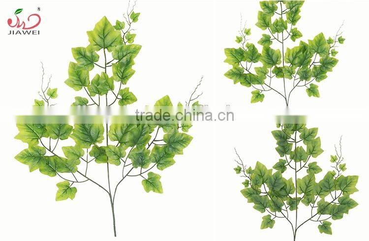 cheap factory wholesale fabric decorative artificial green grape branches and leaves/leaf