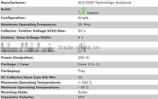MRF448 high frequency tube