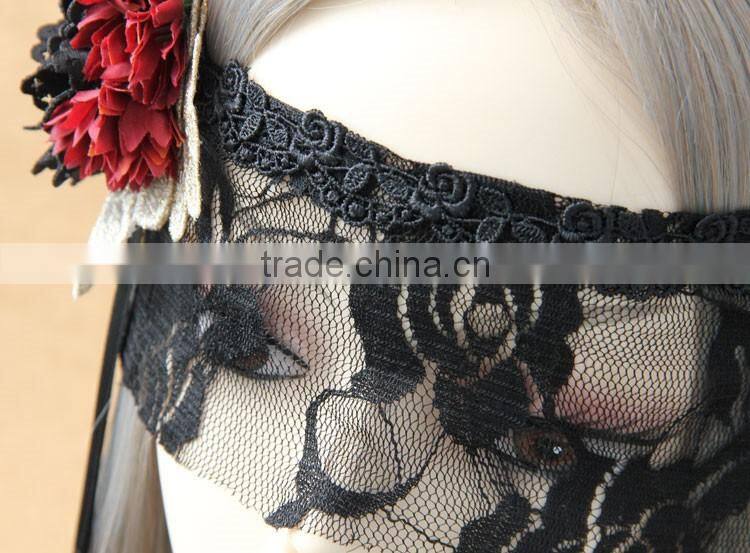 MYLOVE halloween mask for women sexy lace mask with flower MLMJ02