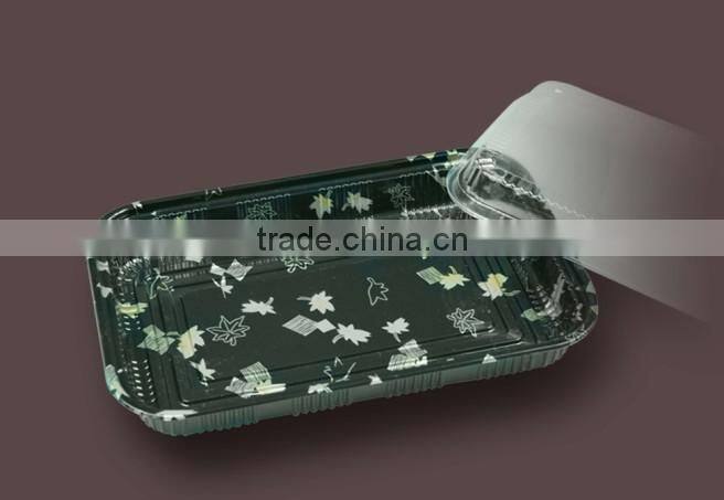 High quality pp black tray for food