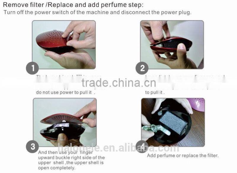 Portable Car USB Aroma Diffuser Air Purifier