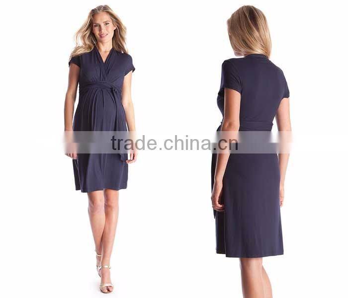 Spring summer new maternity breastfeeding rap one piece