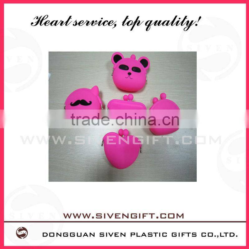Hot Selling rubber solicone wallet for women new 2014