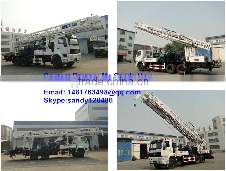 truck mounted water well drilling rig BZC350DF