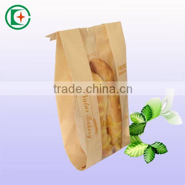 Clear window multiply bread paper bag industry toast paper bags