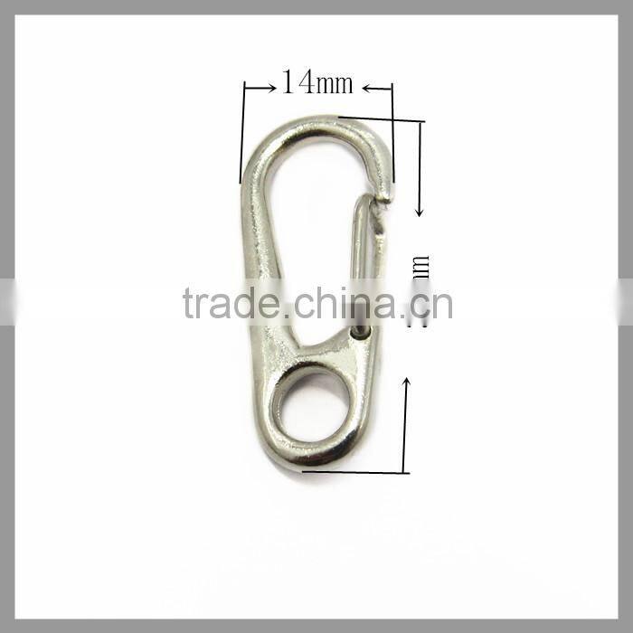 Silver Metal Snap Hook And Eye KeyChain Hook