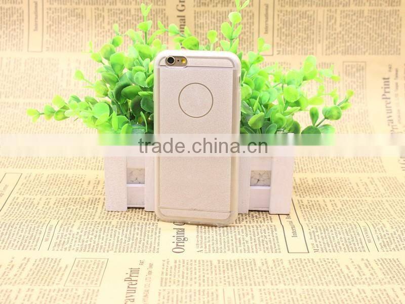 2016 hot sell pure color soft TPU blank cell phone case for iphone 6 plus