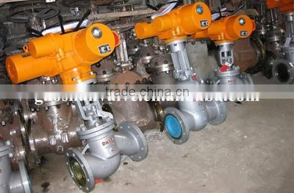 flange WCB electric globe valve
