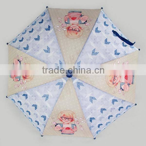 popular heat transfer cartoon print kids umbrella