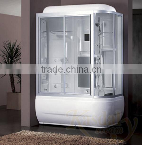 Custom Size Luxury Mini Multi-Function 8mm Tempered Glass Steam Sauna Bath Room