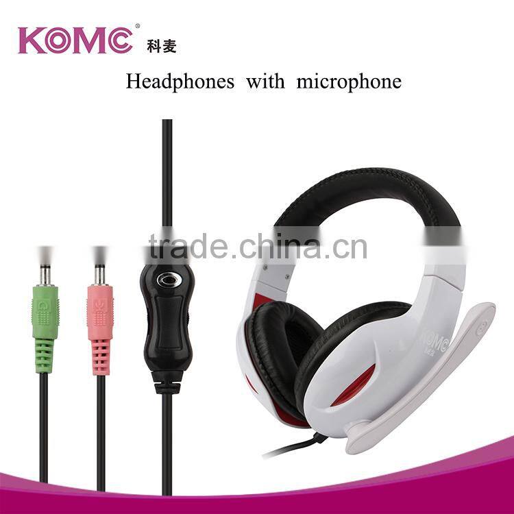 Phone accessories headset popular stereo headphones silicone earphone headset, headphone with mic