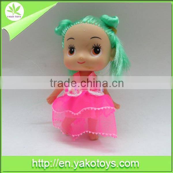 Cute mini doll set with common bathing pool for children