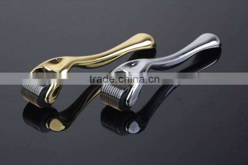 Wholesale 540 Titanium Needles 2.5mm Metallic Golden/Silver Handle DTS Derma Roller