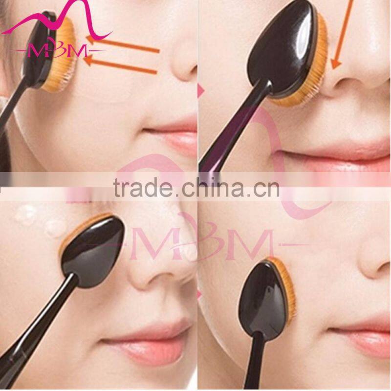 Hot Sale!!! High quality Oval toothpaste makeup foundation brush