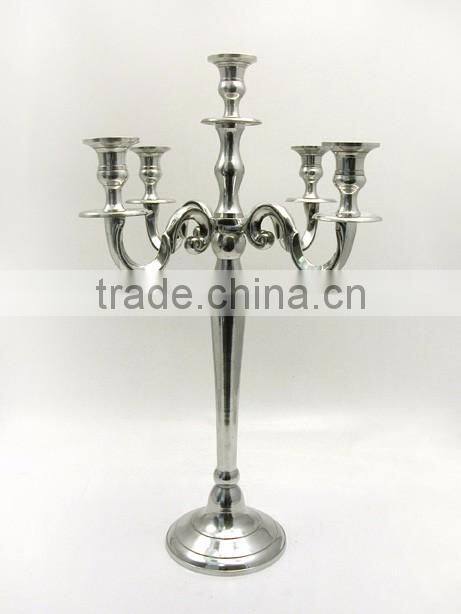 Gold Centerpieces/antique can delabra/5 Arm Gold Candleabra