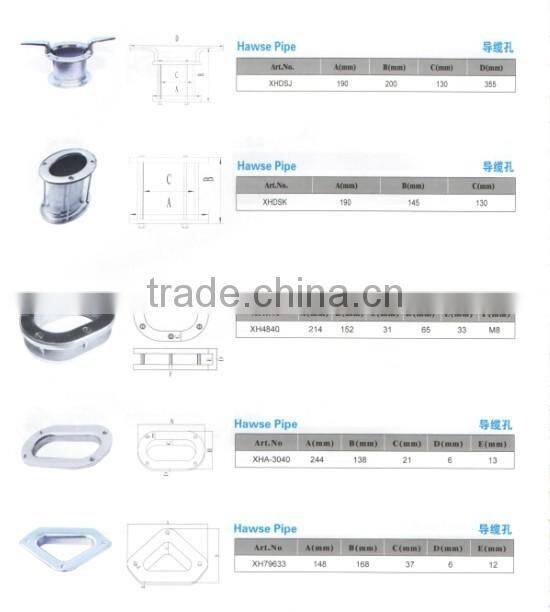Tuopu metal inox chocks ship fairlead chock boat bow fairlead chock