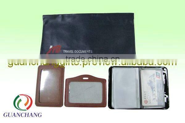 Hot selling leather hard business id card holder