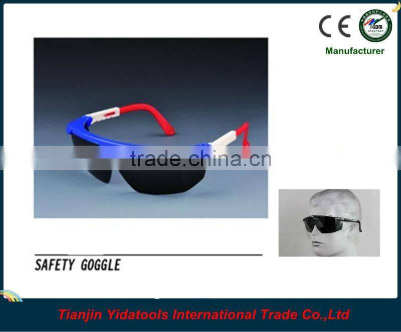 adjustable frame black lens safety glasses for man