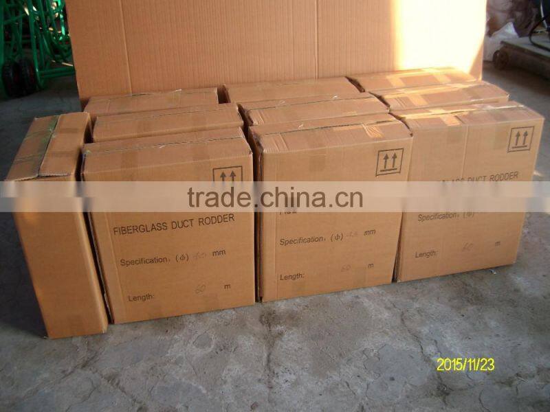 Yellow fiberglass cable guide rodder