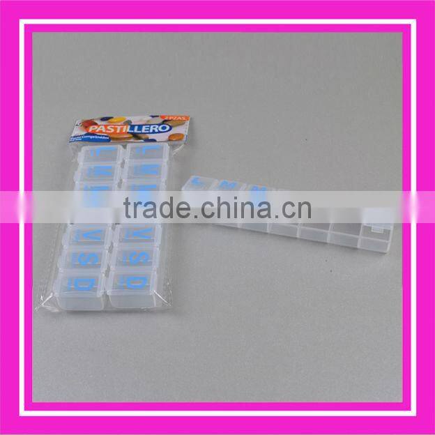 4 cases plastic pill box