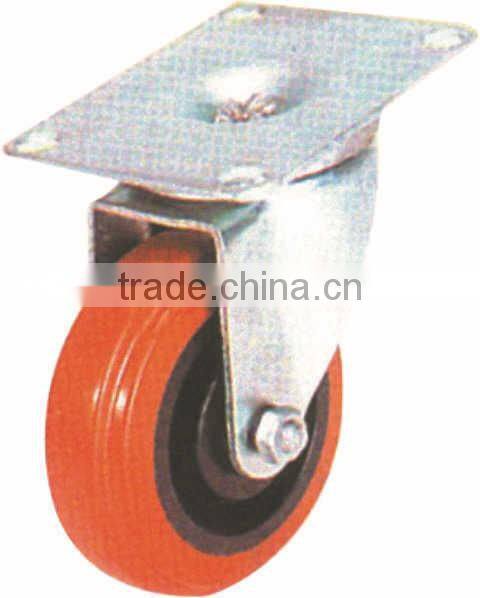 Caster wheel SC0403 for platform hand truck,rubber caster