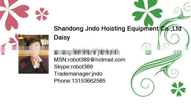 3ton lifting crane electric trolley with chain block