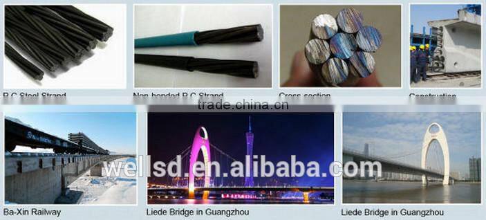 standard sizes galvanized or ungalanized steel wire rope