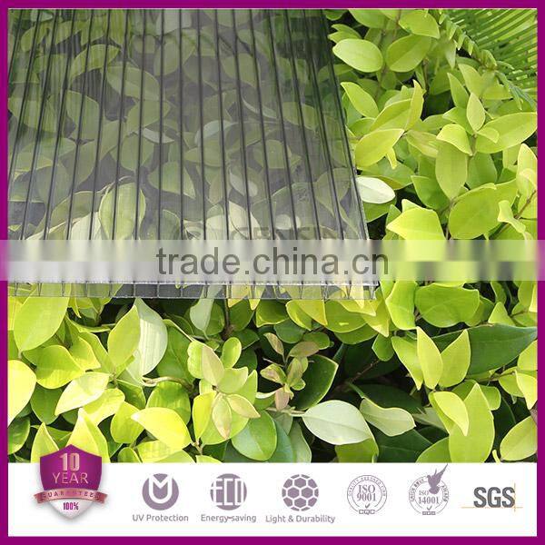 Grade A 6mm polycarbonate 2-wall sheet/ 6mm hollow sheet/6mm pc panel