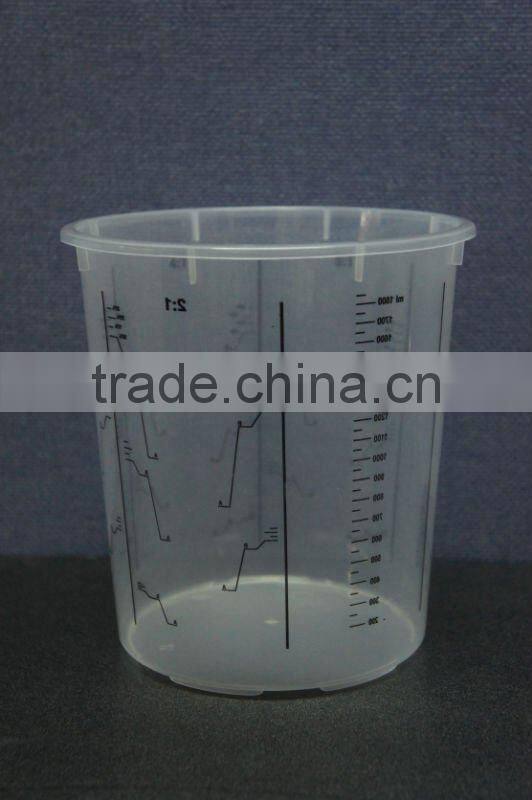 PP Plastic Rigid Paint Mixing Cup with Holder