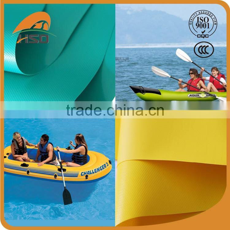 Inflatable boat fabric high quality pvc coated tarpaulin cover for inflatable boat 850gsm