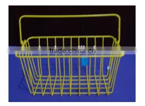 hand-held design convenient metal wire basket display rack