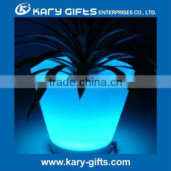 glowing garden rgb multi color changing led flower pot