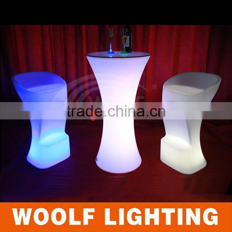 2015 hot led furniture 16 colors RGB changing led ktv bar stool for sale