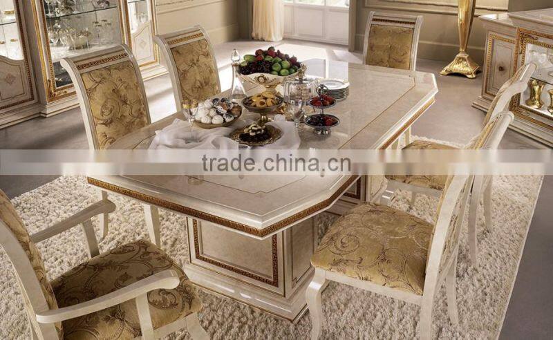 European Palace Home Two Door Display Cabinet/Wine Cabinet/Gold Color Dining Room Sets(MOQ=1 SET)