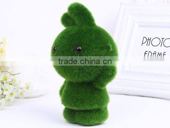 Artificial flocking bubble rabbit toy garden decoration accessories