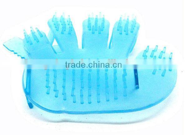 silicone pet dog cat bathing grooming brush hand wearable pet's favorite