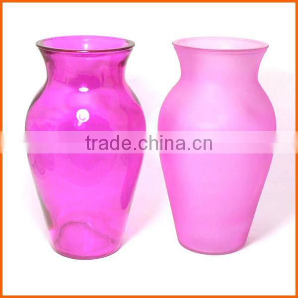 Colored customized glass vases manufacturers