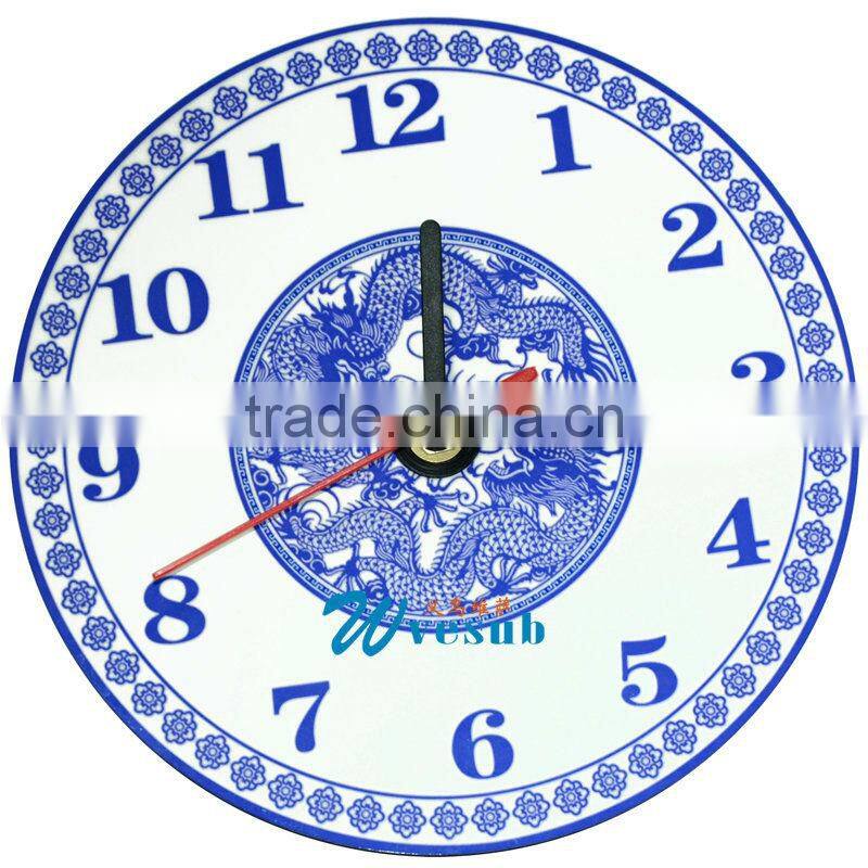 Cheap Price Sublimation Hardboard Funny Photo Frames Wall mdf clock