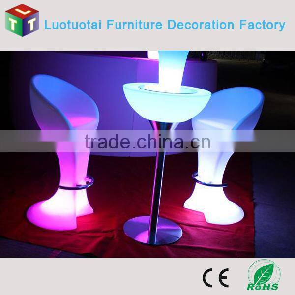 Rechargeable illuminated LED Bar Chair