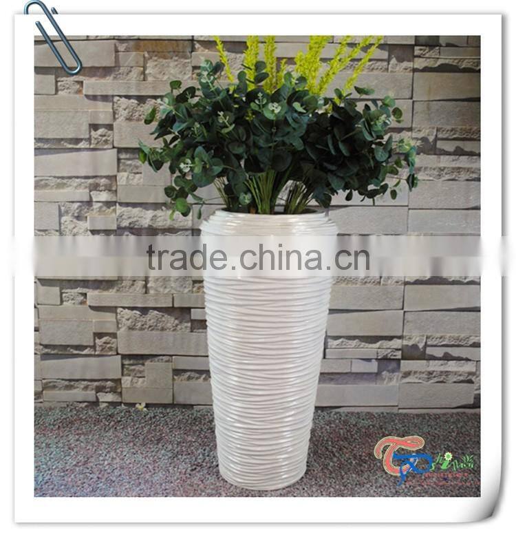 Popular outdoor large tall decorative cylinder flower plant pot