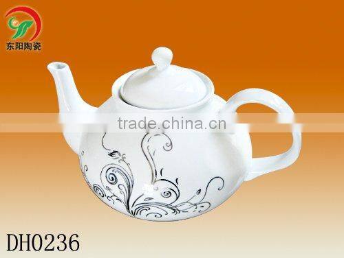 Factory direct wholesale 1L porcelain tea pot