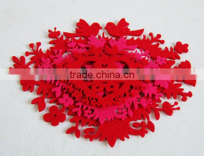 Wall sticker of nonwoven fabric