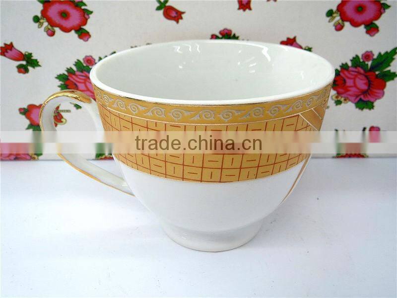 Popular Porcelain Ceramic tea cup and saucer sets