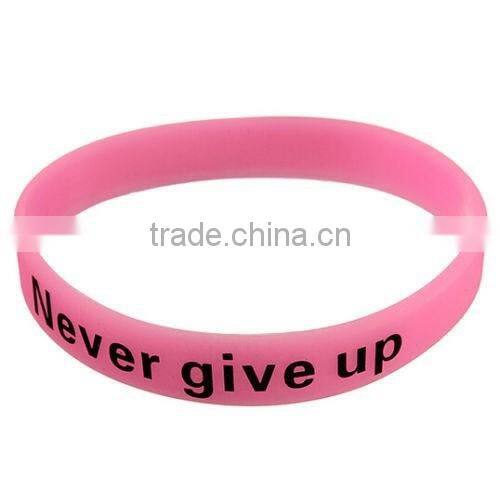 New Silicone Rubber Elastic Sport Wristband Cuff Bracelet Bangle Glow In Dark
