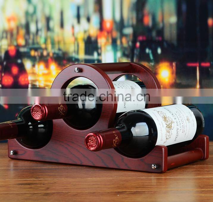 2016 hot sale decorative display shelf aluminum wine bottle rack customized acrylic wine display rack with low price