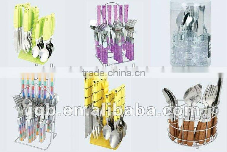 porcelain handle flatware set stainless steel cutlery set